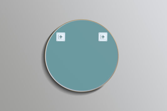 700mm Luna Aluminum Framed Mirror - Gun Metal