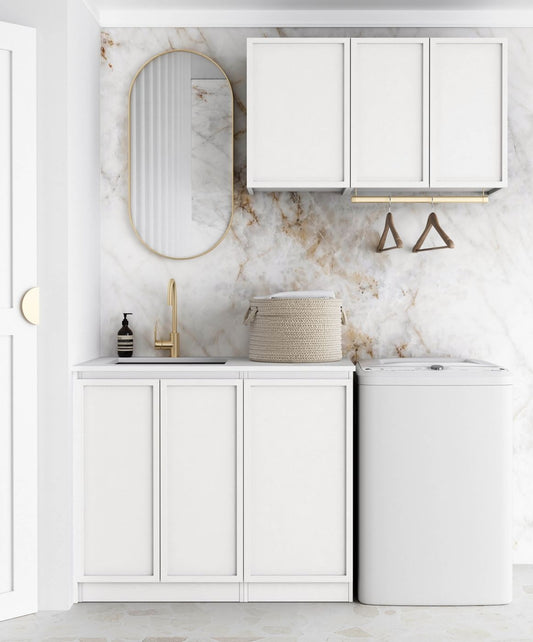 Laundry Kit 1715A Hampshire White with Pure White Top