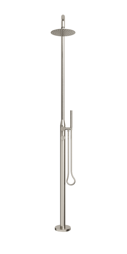 Lamezia Marine Grade Outdoor Shower - Brushed Nickel