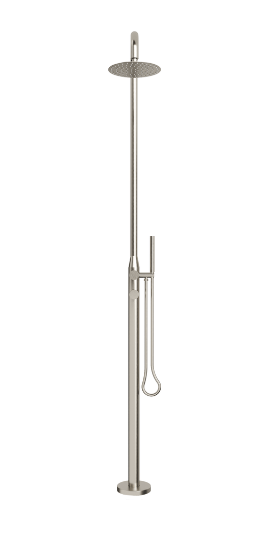 Lamezia Marine Grade Outdoor Shower - Brushed Nickel