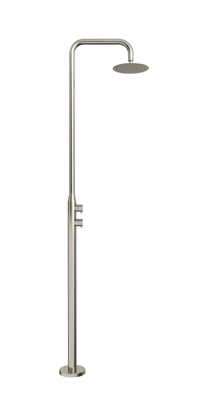 Lamezia Marine Grade Outdoor Shower - Brushed Nickel