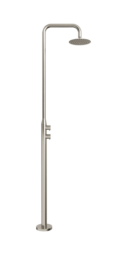 Lamezia Marine Grade Outdoor Shower - Brushed Nickel