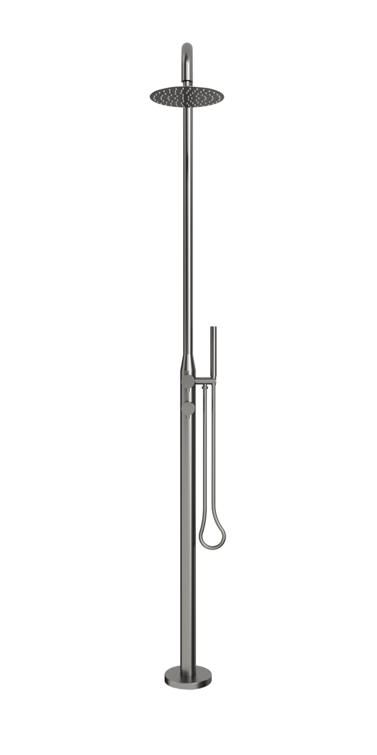 Lamezia Marine Grade Outdoor Shower - Gunmetal
