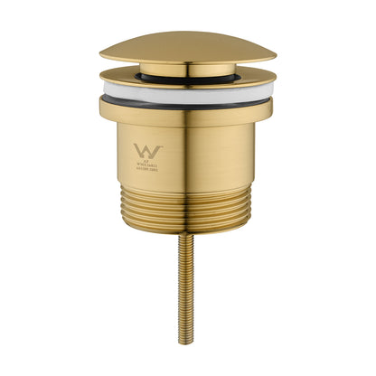 Light Brushed Brass Universal Basin/Bathtub Pop Up Waste