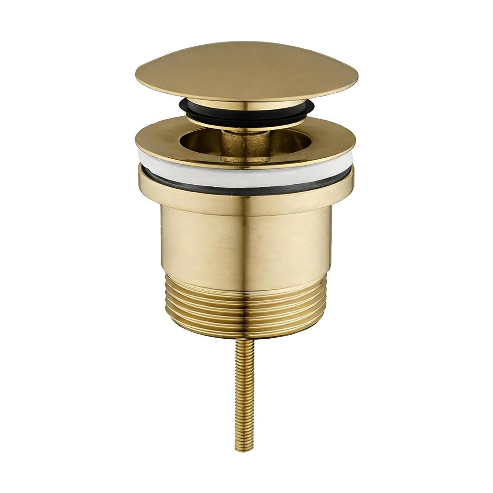 Light Brushed Brass Universal Basin/Bathtub Pop Up Waste