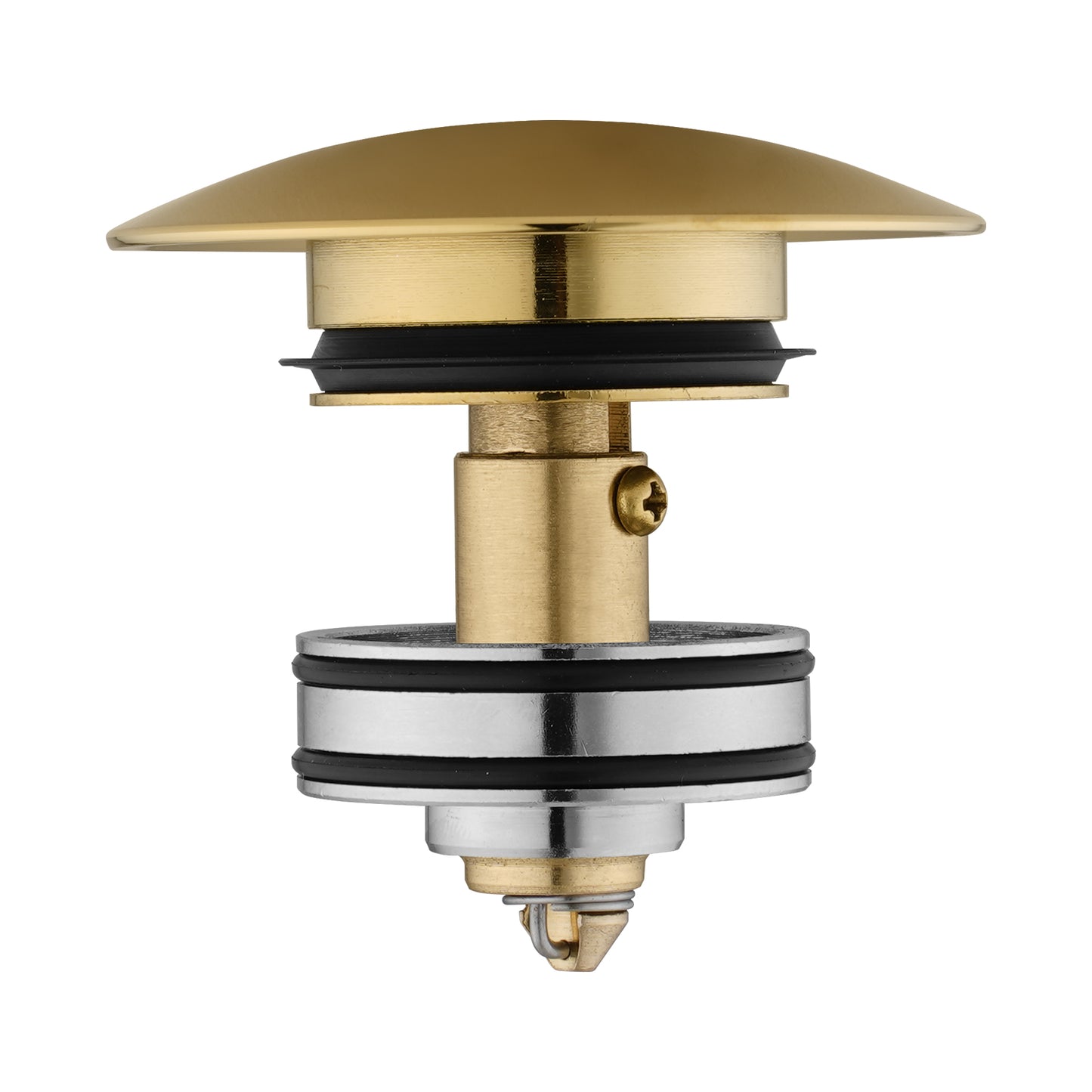 Light Brushed Brass Universal Basin/Bathtub Pop Up Waste