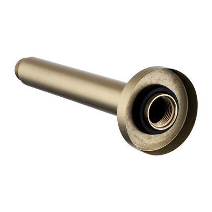 Round Light Brushed Brass Ceiling Shower Arm 200mm