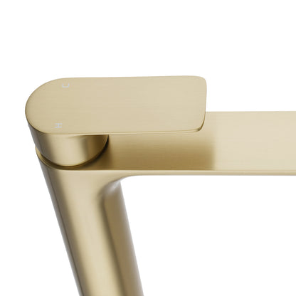 VOG Series Light Brushed Brass Tall Basin Mixer
