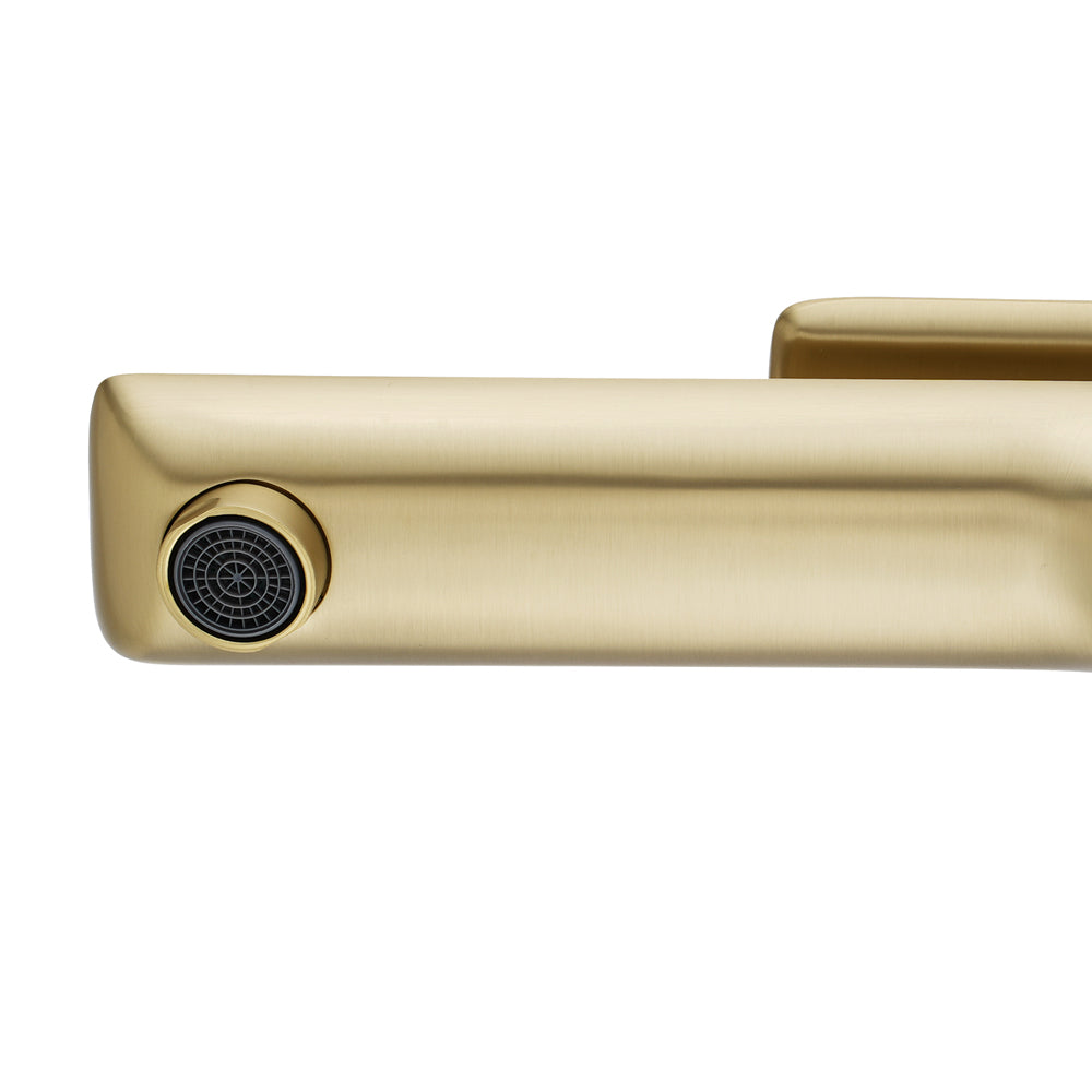 VOG Series Light Brushed Brass Tall Basin Mixer