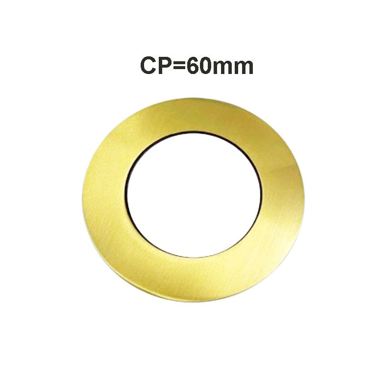 Light Brushed Brass Cover Plate 60mm