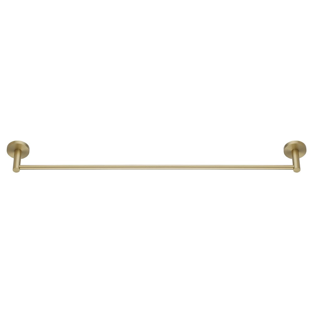 LUCID PIN Series Light Brushed Brass Single Towel Rack Rail 800mm