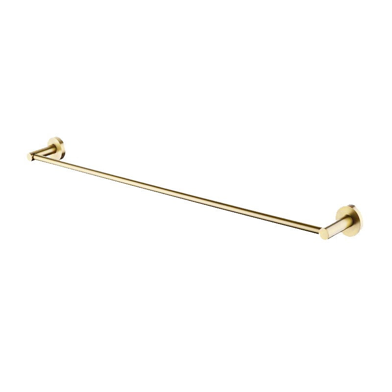 LUCID PIN Series Light Brushed Brass Single Towel Rack Rail 800mm