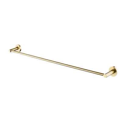 LUCID PIN Series Light Brushed Brass Single Towel Rack Rail 800mm