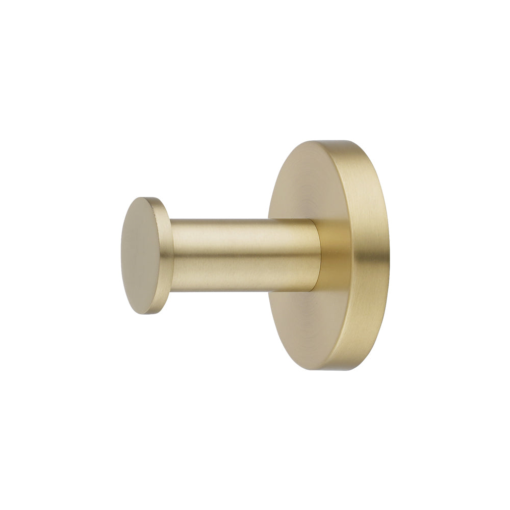 LUCID PIN Series Light Brushed Brass Robe Hook