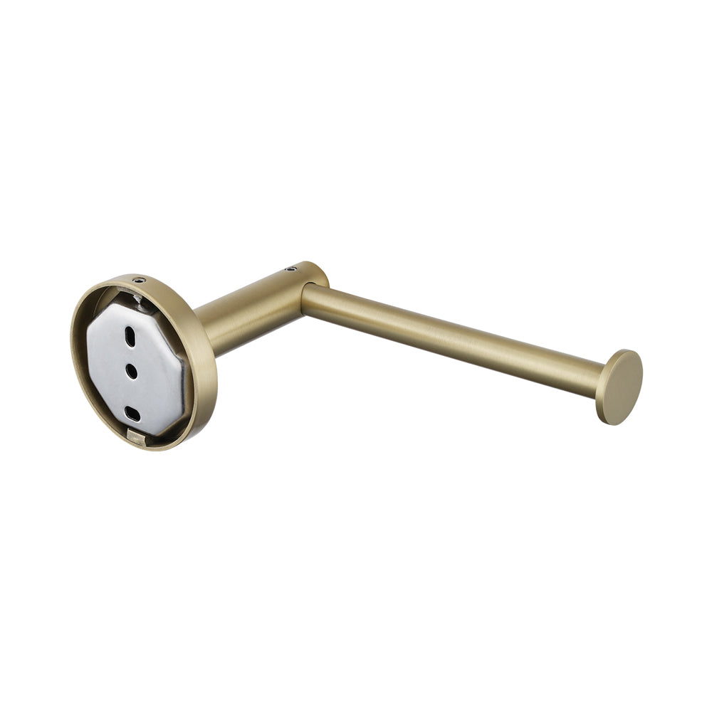 LUCID PIN Series Light Brushed Brass Toilet Paper Roll Holder