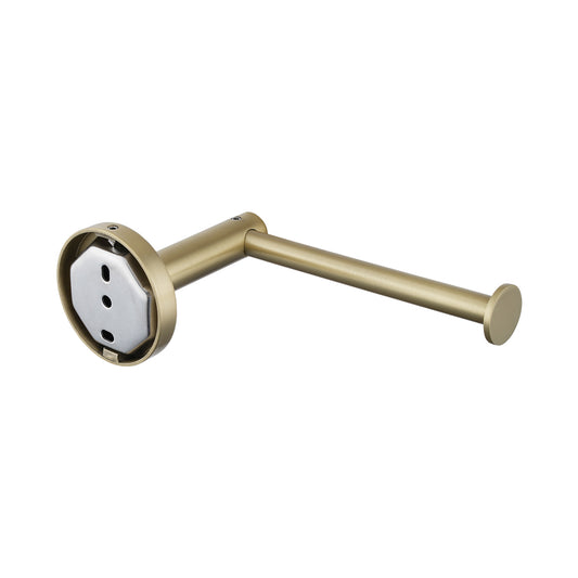 LUCID PIN Series Light Brushed Brass Toilet Paper Roll Holder