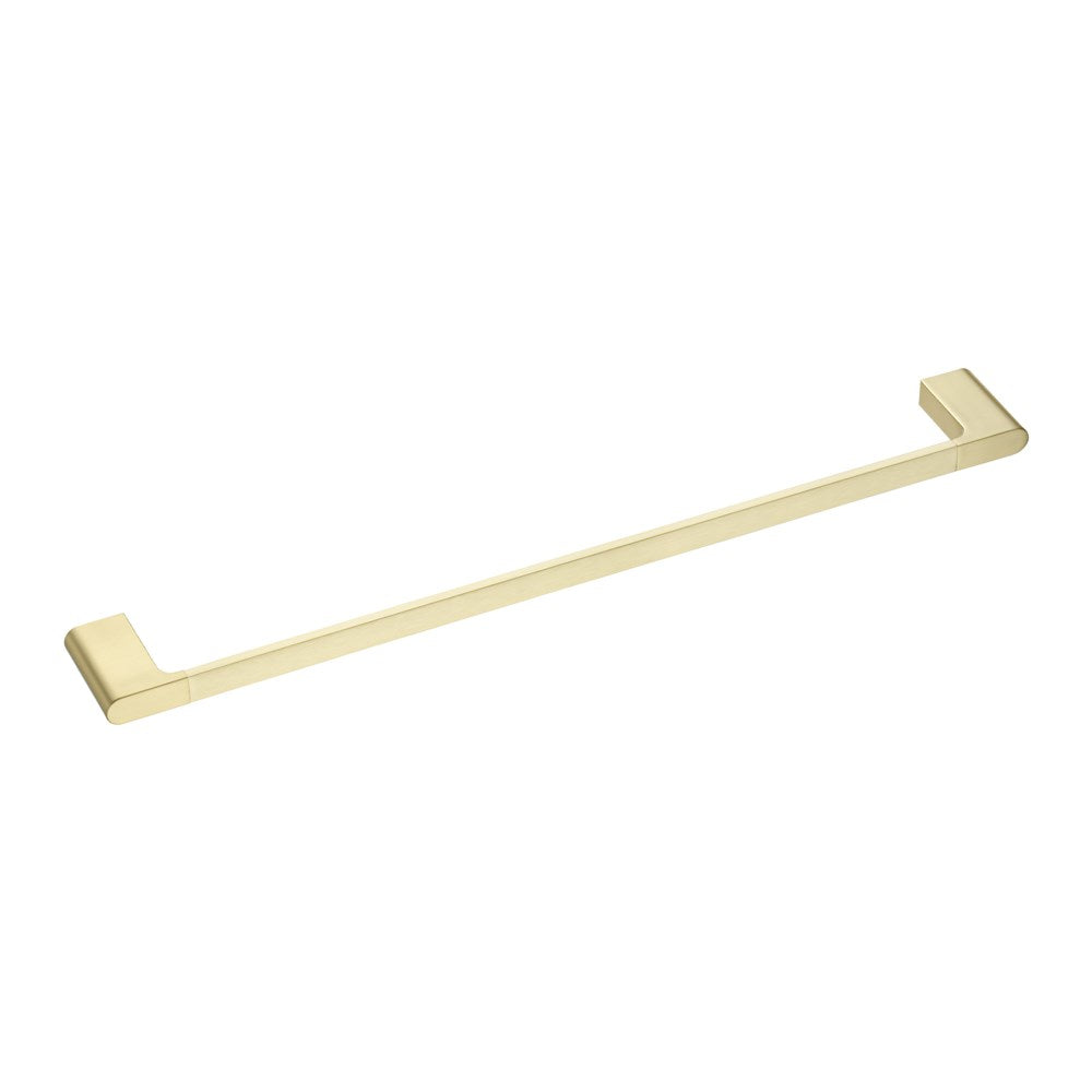 VOG Series Light Brushed Brass Single Towel Rail 600mm