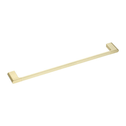 VOG Series Light Brushed Brass Single Towel Rail 600mm