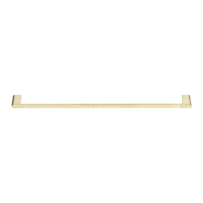 VOG Series Light Brushed Brass Single Towel Rail 800mm
