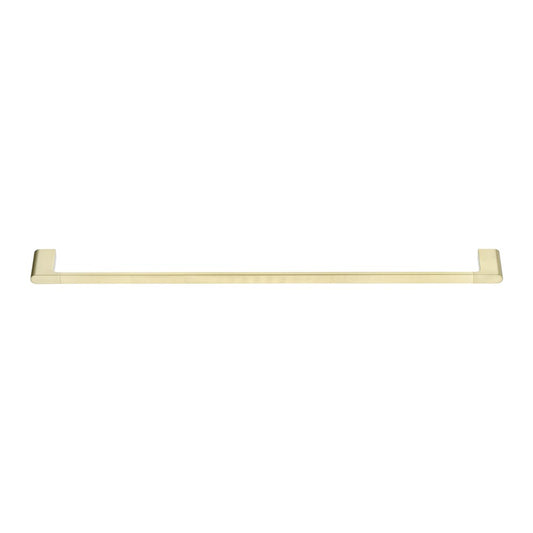 VOG Series Light Brushed Brass Single Towel Rail 800mm