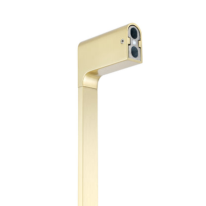 VOG Series Light Brushed Brass Single Towel Rail 800mm