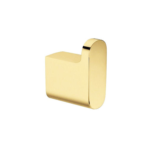 VOG Series Light Brushed Brass Robe Hook