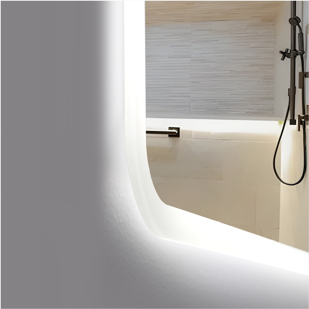 **Acrylic LED Frameless Mirror LDE-A - 900x750mm
