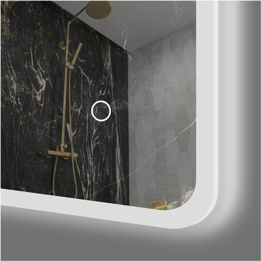 Backlit LED Frameless Mirror LDE - 600x750mm