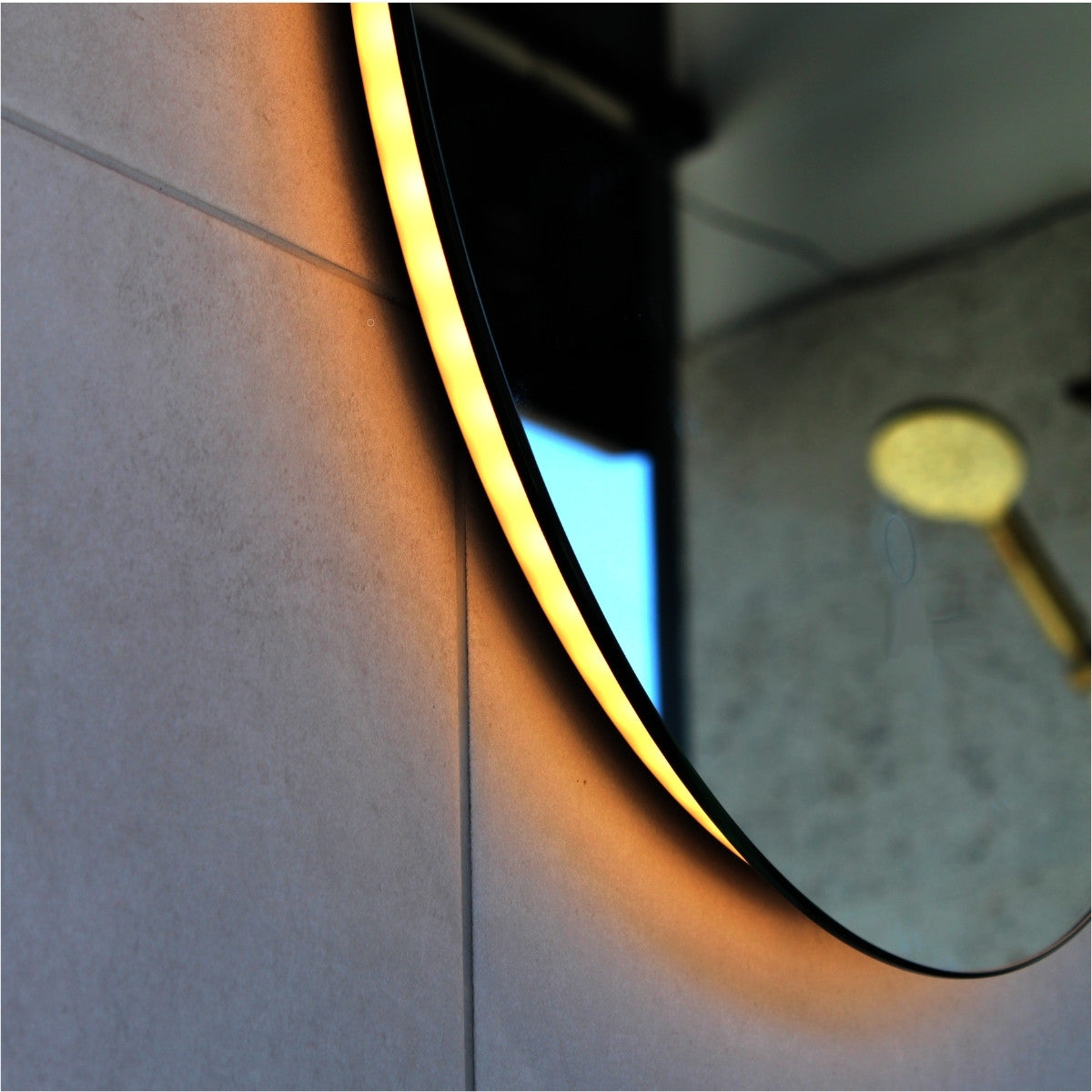 Oval Shape Backlit LED Frameless Mirror -  500x1000mm