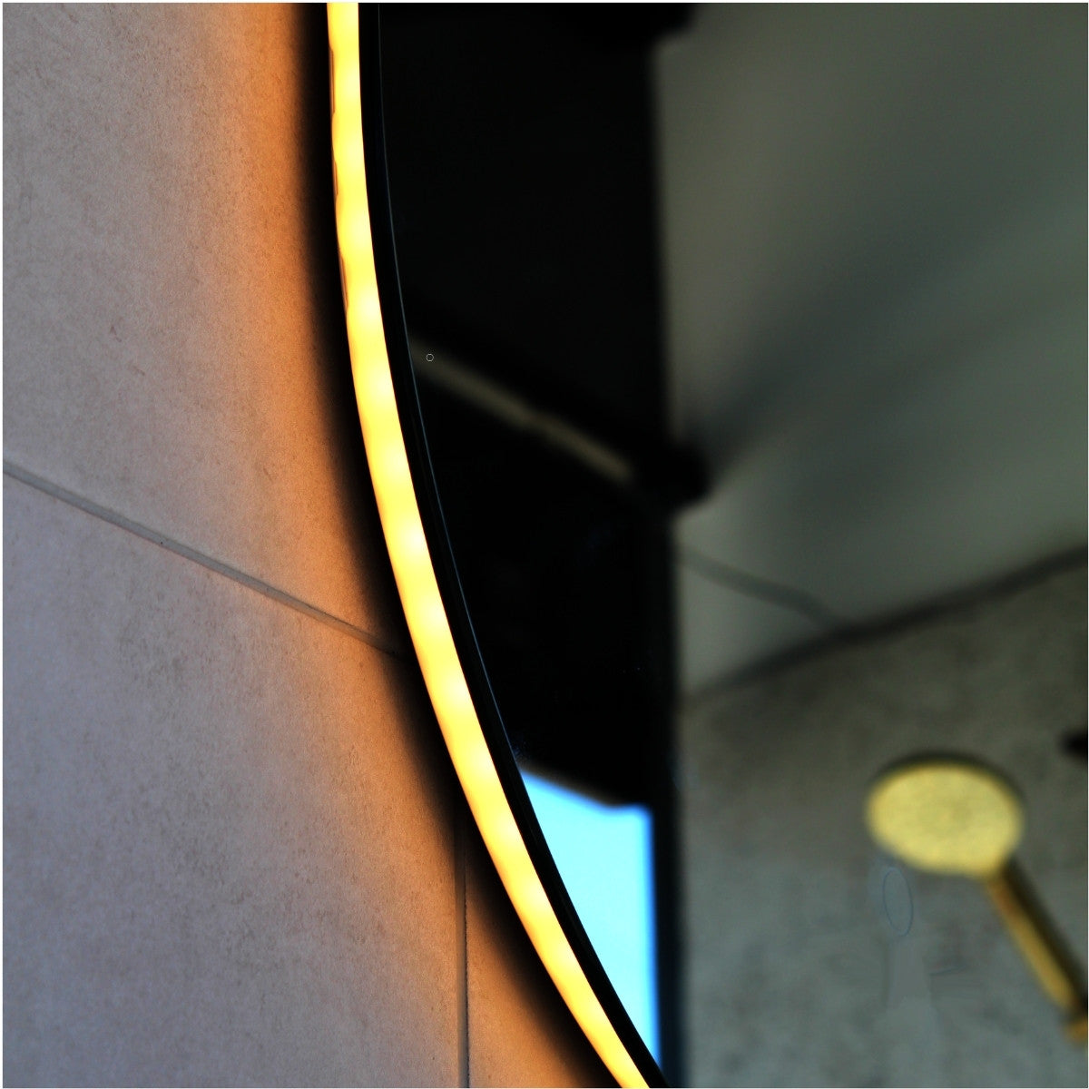 Oval/Pill Shape Backlit LED Frameless Mirror - 450x900mm