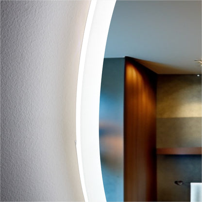 Edge Lit - Round LED Frameless Mirror - LDR 600mm