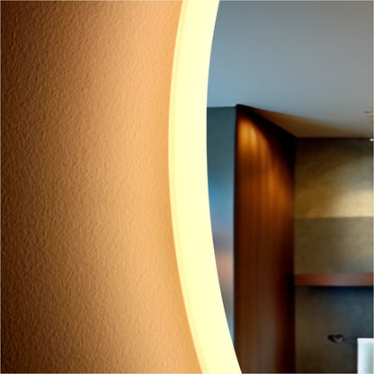 Edge Lit - Round LED Frameless Mirror - LDR 600mm