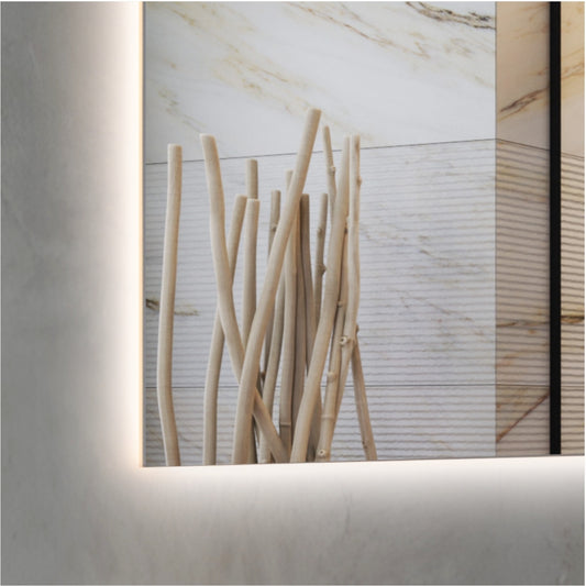 Sharp Edged LED Frameless Mirror - LDS 900x750mm