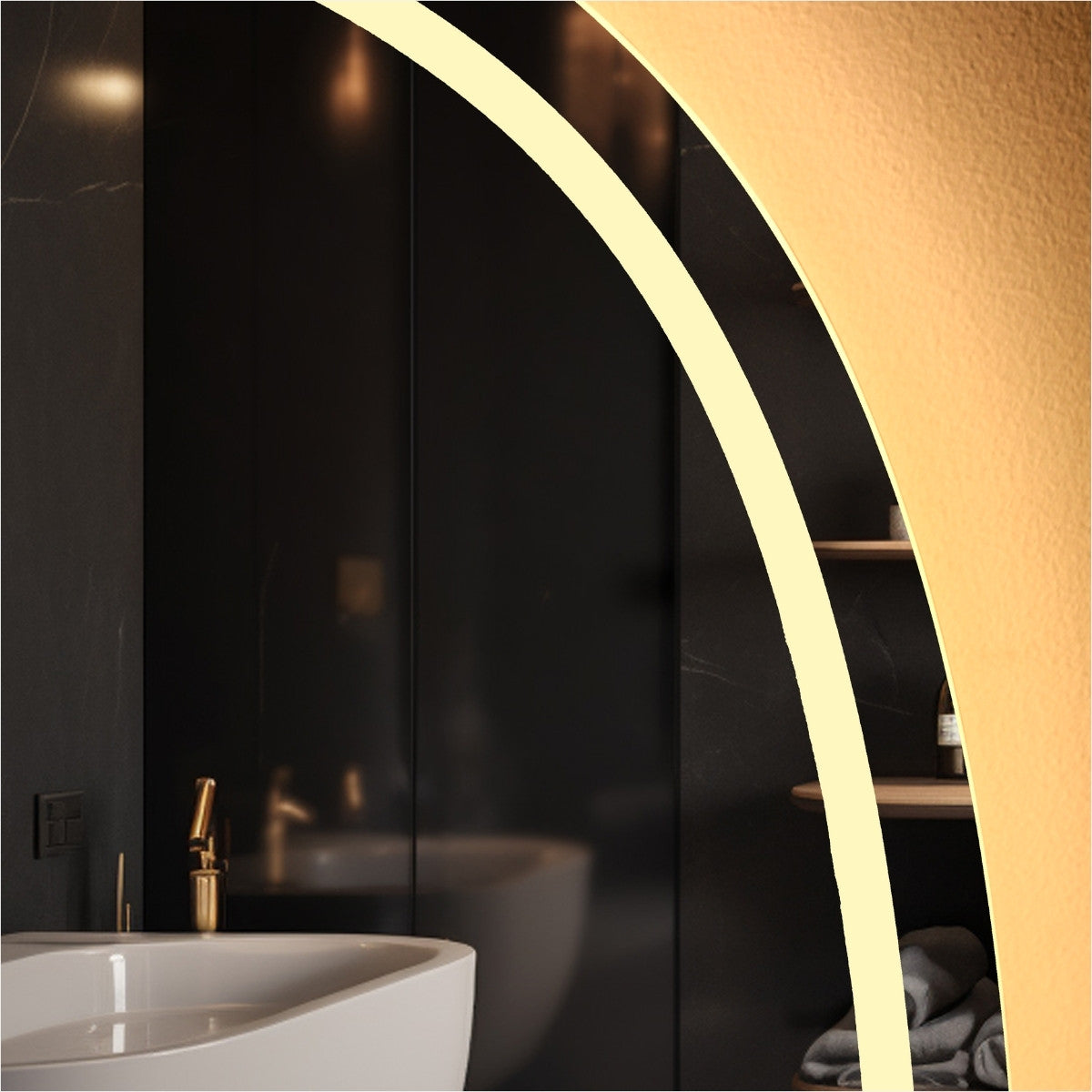 LEXSI LED Frameless Mirror - 750x750mm **Discontinued/Clearance Stock No Exchange or Refund