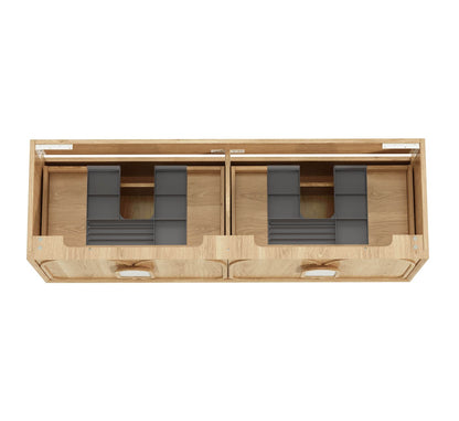 1500mm Laguna Mark II Woodland Oak Freestanding Vanity Cabinet with Legs