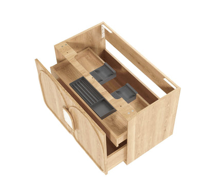 900mm Laguna Mark II  Woodland Oak Freestanding Vanity Cabinet with Legs