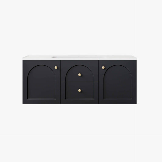 1200mm Chester Federation wall hung PVC
  Cabinet - Matte Black - LK-FC1221W-MB