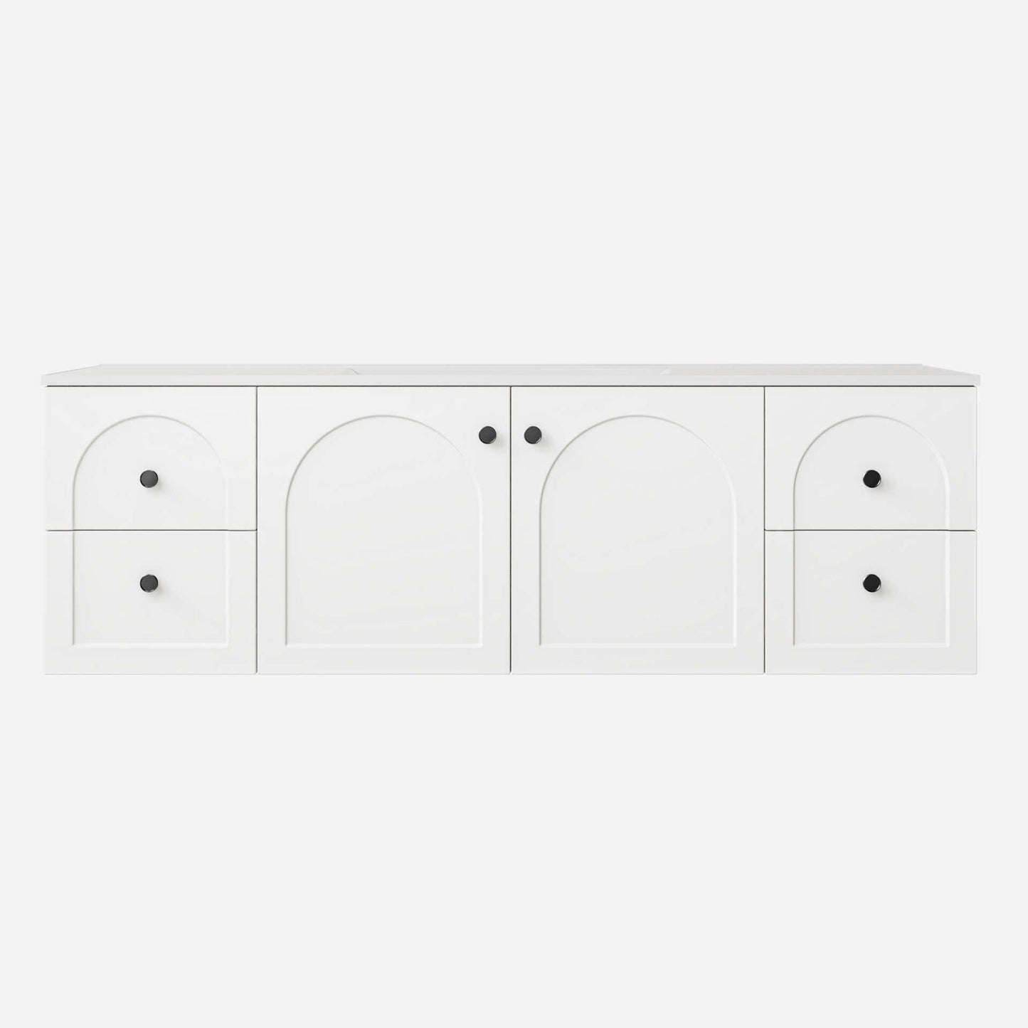 1500mm Chester Federation wall hung PVC
  Cabinet - Matte White - LK-FC154W-MW