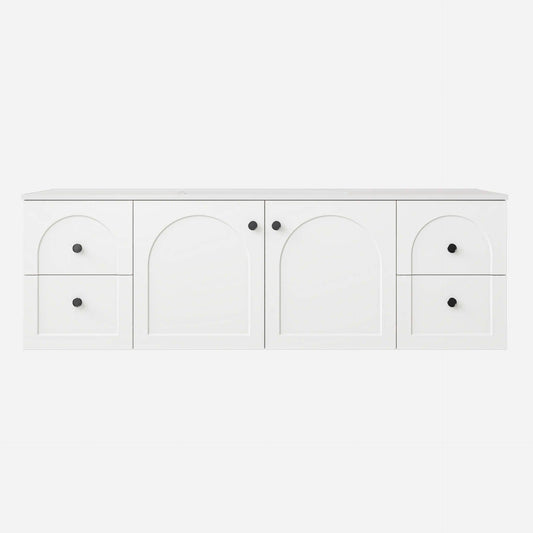1500mm Chester Federation wall hung PVC
  Cabinet - Matte White - LK-FC154W-MW
