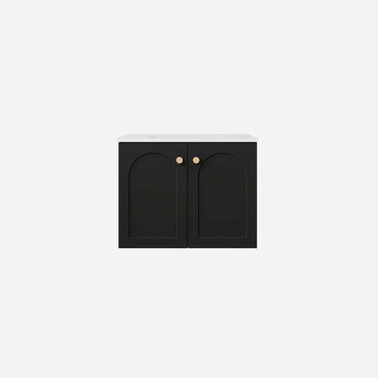 600mm Chester Federation wall hung PVC
  Cabinet - Matte Black - LK-FC64W-MB