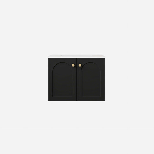 600mm Chester Federation wall hung PVC
  Cabinet - Matte Black - LK-FC64W-MB