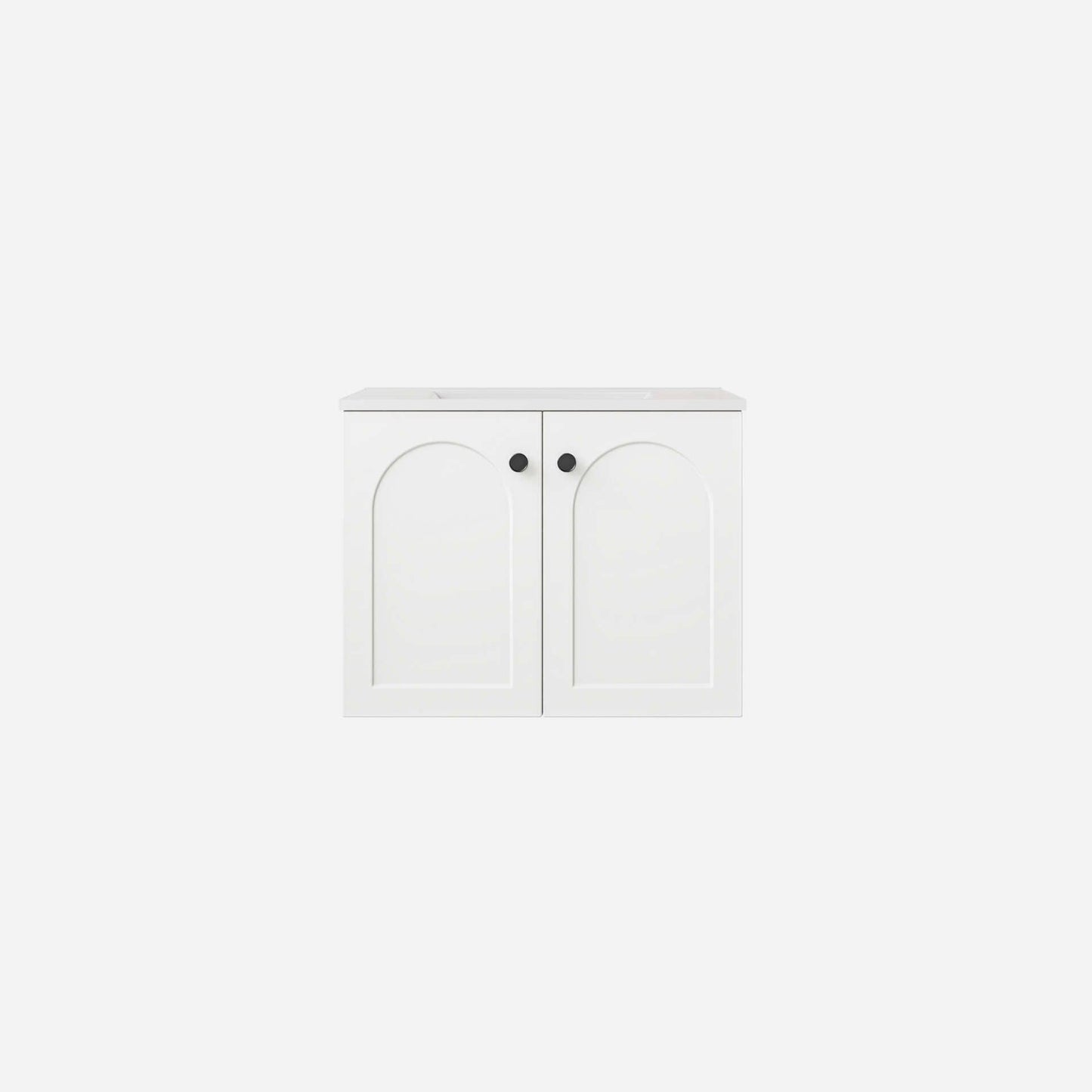 600mm Chester Federation wall hung PVC
  Cabinet - Matte White - LK-FC64W-MW