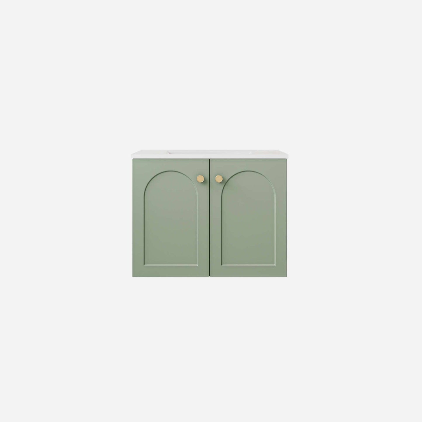600mm Chester Federation wall hung PVC
  Cabinet - Olive Green - LK-FC64W-MG
