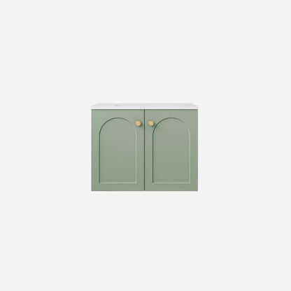 600mm Chester Federation wall hung PVC
  Cabinet - Olive Green - LK-FC64W-MG