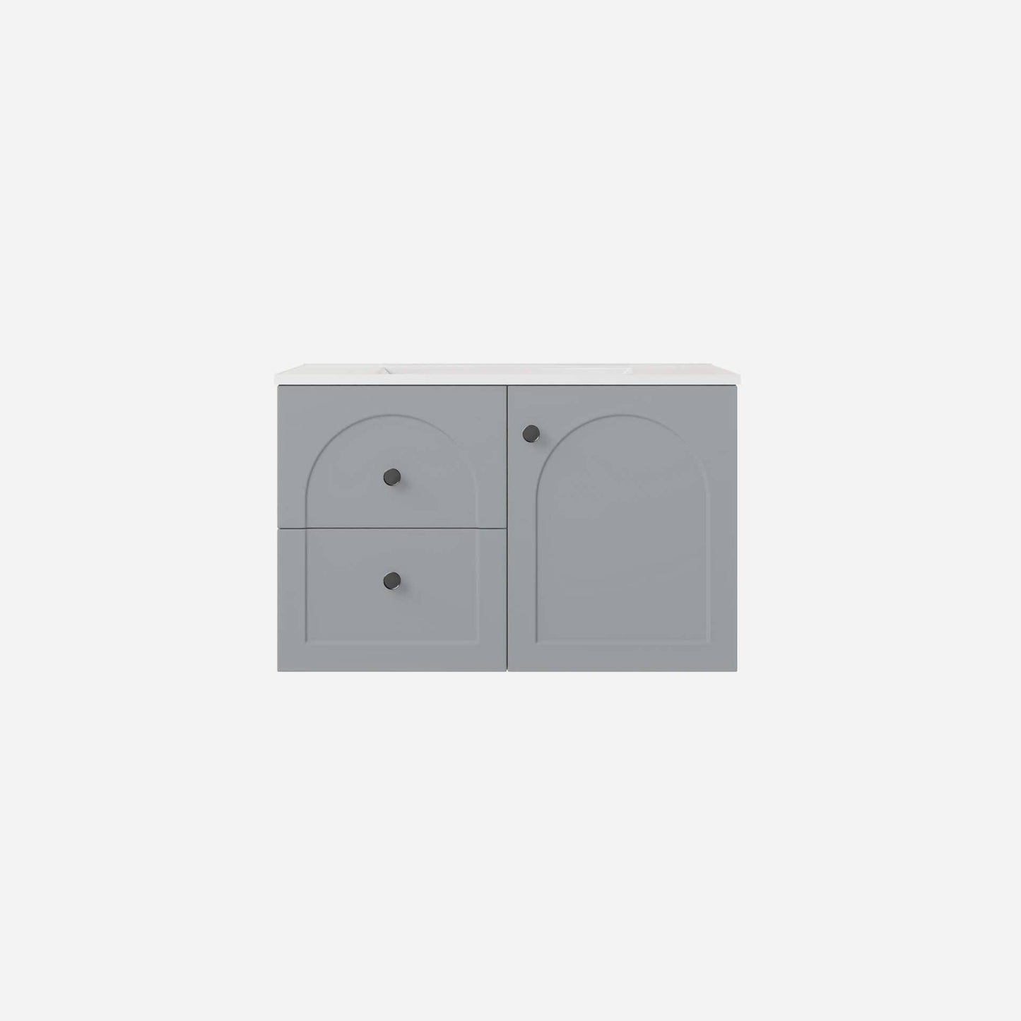 750mm Chester Federation wall hung PVC
  Cabinet - Matte Grey - LK-FC74LW-GY