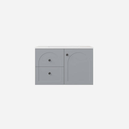 750mm Chester Federation wall hung PVC
  Cabinet - Matte Grey - LK-FC74LW-GY