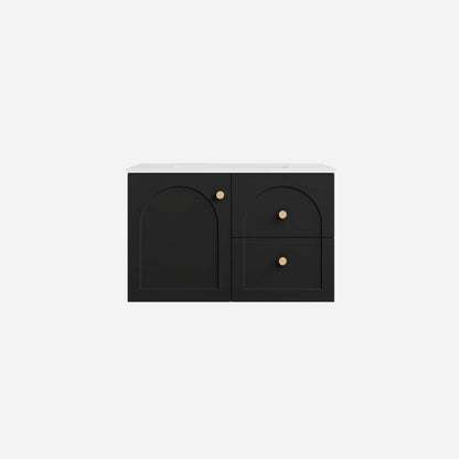 750mm Chester Federation wall hung PVC
  Cabinet - Matte Black - LK-FC74RW-MB