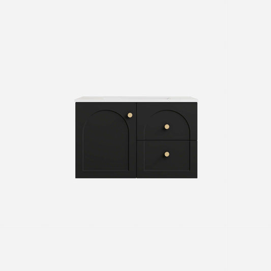 750mm Chester Federation wall hung PVC
  Cabinet - Matte Black - LK-FC74RW-MB