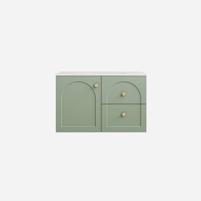 750mm Chester Federation wall hung PVC
  Cabinet - Olive Green - LK-FC74LW-MG