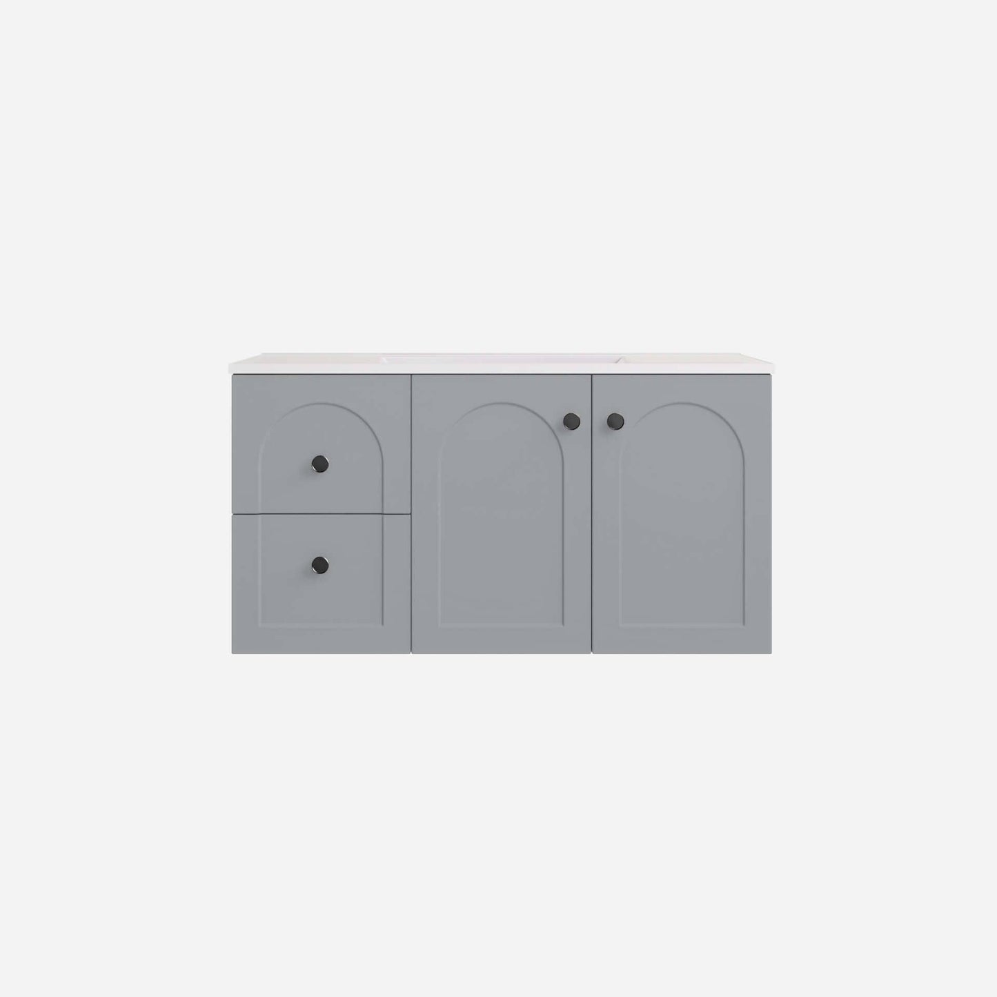 900mm Chester Federation wall hung PVC
  Cabinet - Matte Grey - LK-FC94LW-GY